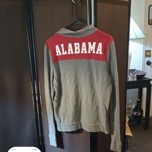Victoria Secret Pink Alabama Crimson Tide Half Zip Pullover L/S Shirt College